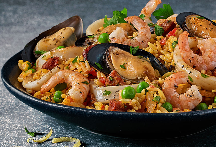Paella fruits de mer