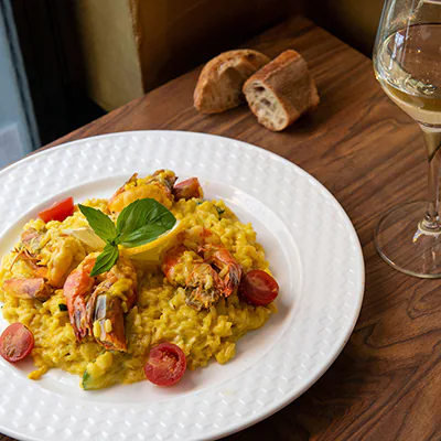 Risotto Gamberi e Zafferano
